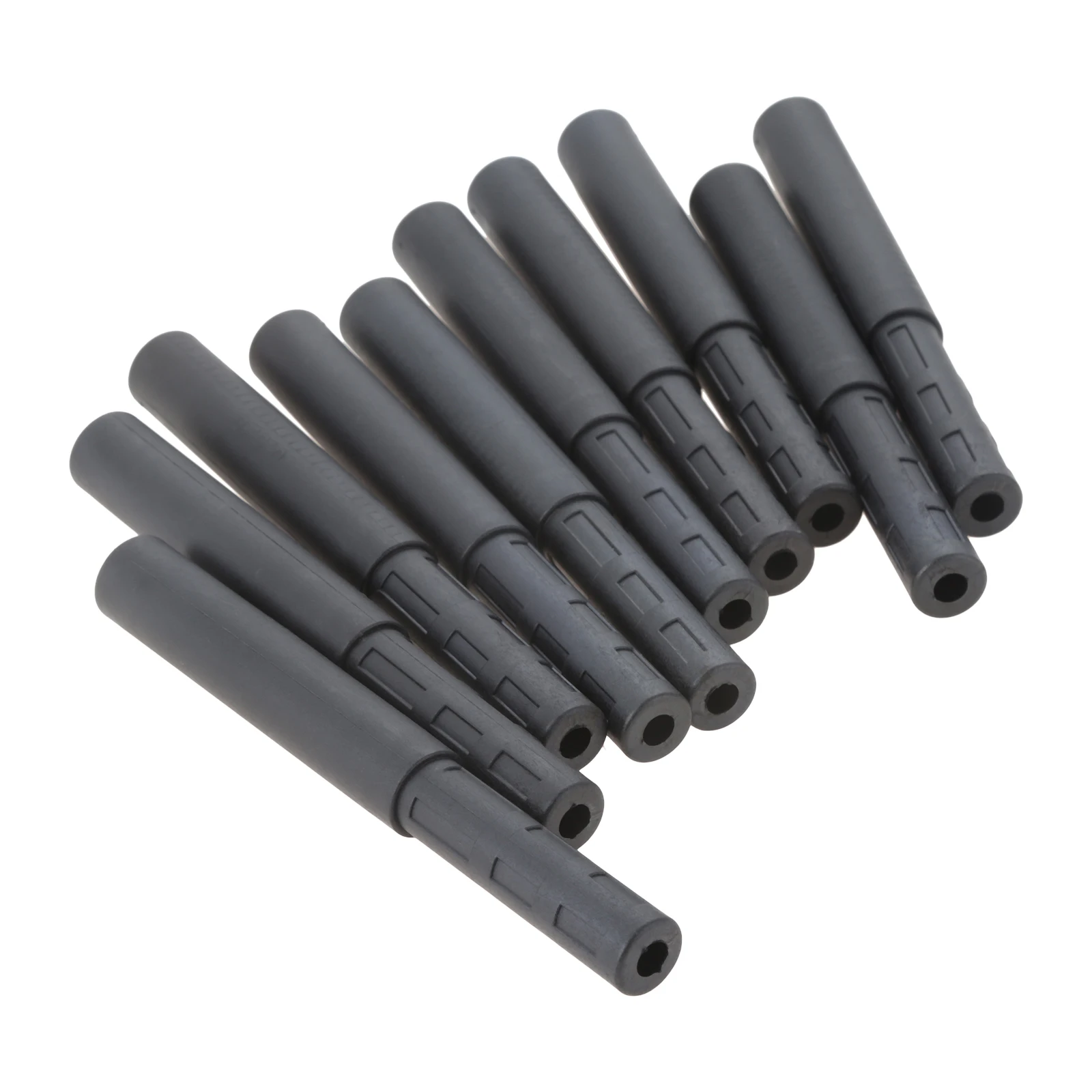 10Pcs Black Golf Club Carbon Fiber Extension Rods Kit Butt E