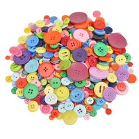 mixed color resin circular button diy handmade button painting button flower material eye buttoms 600pcs