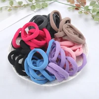 50pcsset black high elastic seamless hair loop leather band new online shop small gift seamless nylon towel loop head rope