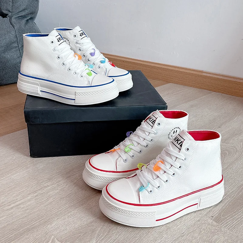 

Кроссовки женские на толстой подошве, кроссовки с круглым носком, на шнуровке, повседневная обувь для бега, Новинка осени 2023