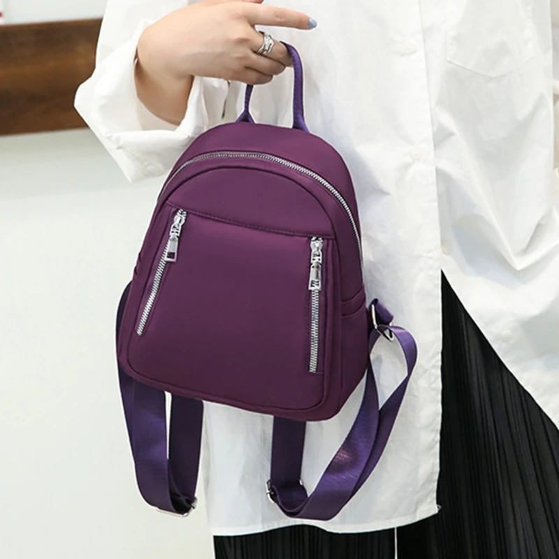 

Повседневный Рюкзак из ткани «Оксфорд» для женщин, дорожные водонепроницаемые нейлоновые школьные ранцы для девочек-подростков, модная су...