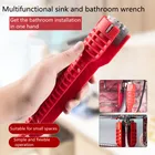 8 в 1 Противоскользящий гаечный ключ для кухонной раковины Смеситель ключ для сантехники гаечный ключ для ремонта ванной разборки монтажные ключи Набор инструментов