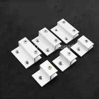 8pcs aluminum alloy bathroom mirror glass hinges fixed brackets advertising glass clamp fixed clip mirror fixed fitting gf875