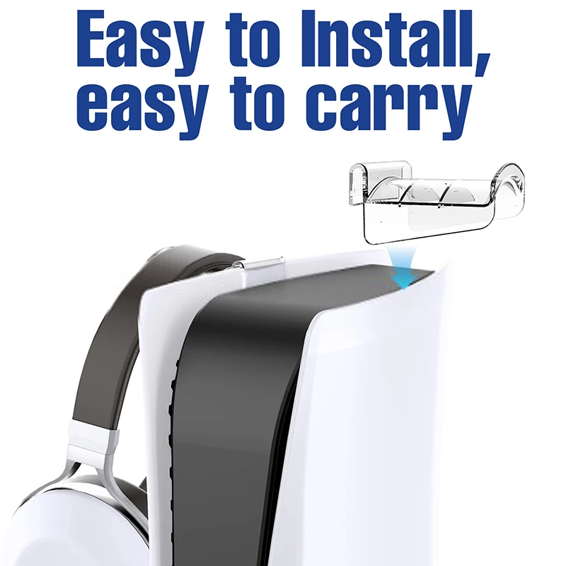 Прозрачный подвесной крючок для наушников PS5 Slim игровая консоль гарнитура