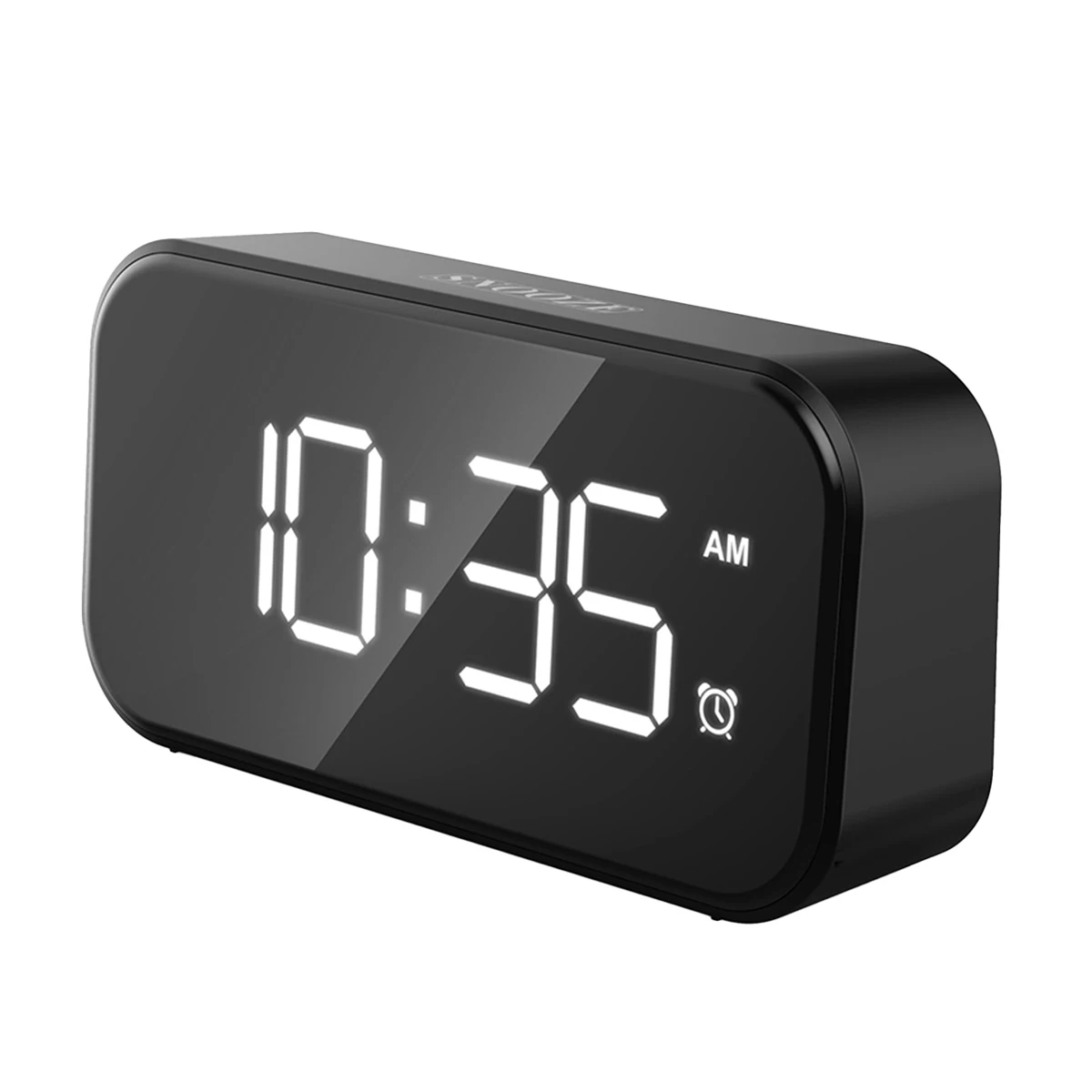 

Digital Alarm Clock 5" LED Screen Snooze Alarm Clock with Dual USB Port 6 Level Brightness for Bedroom Kitchen Office Digital