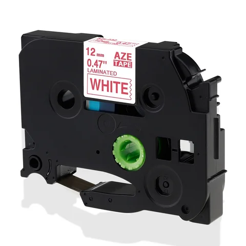 Прочная ламинированная лента для этикеток 12 мм TZE231 TZE131 TZE631, совместимая с лентой для принтера этикеток Brother PT-H100 PT-H110 D600 710BT