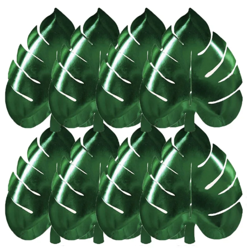 Бумажная тарелка в виде черепахи с листьями гавайская модель принадлежности для