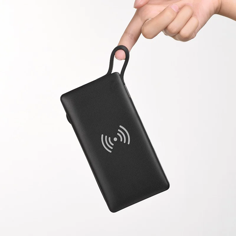 Внешний аккумулятор 10000mAh 1USB 3 0A PD 18W плюс QC3 0 с кабелем Lightning беспров зарядкой Hoco S10 |