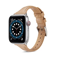 high quality leather loop band for iwatch 38mm 40mm sports strap band for apple watch 42mm 44mm series 3 4 5 6 se 7 41mm 45mm
