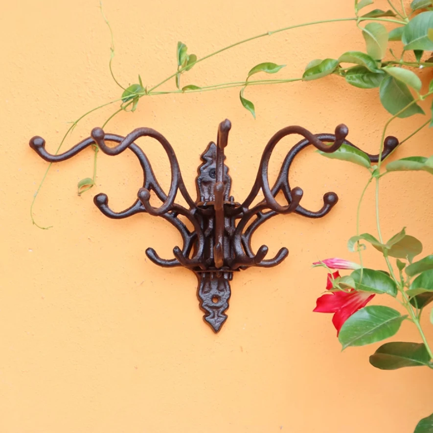 Винтажные антикварные чугунные гибкие функциональные поворотные настенные