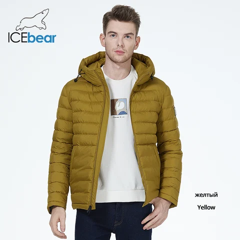 ICEbear 2023 Мужская короткая стеганая куртка на биопуху, на осень/зиму