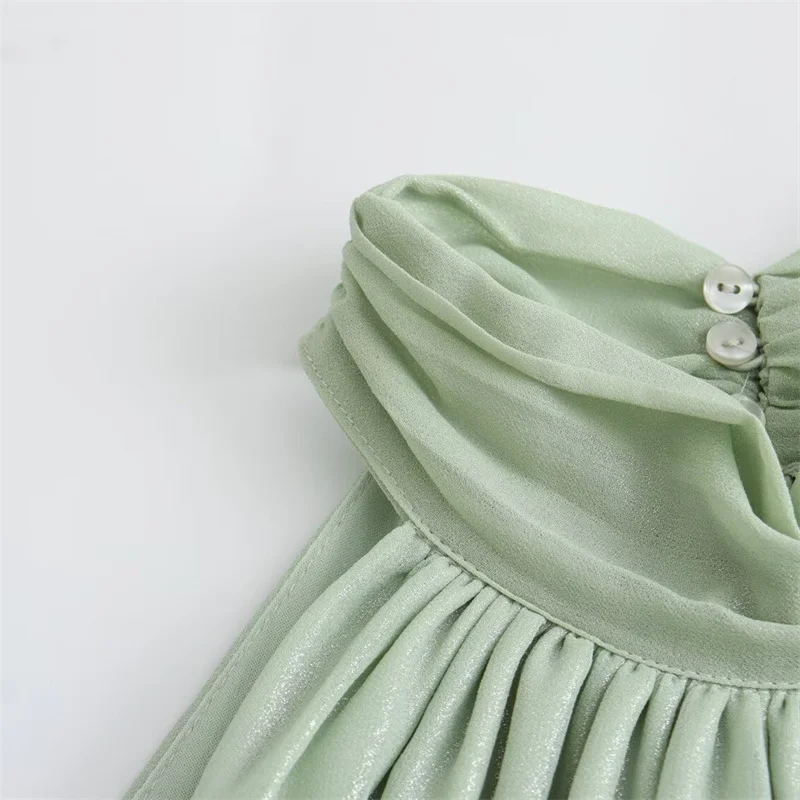 KEYANKETIAN 2024 Новый пусковой жилет с эффектом металлической текстуры Женский