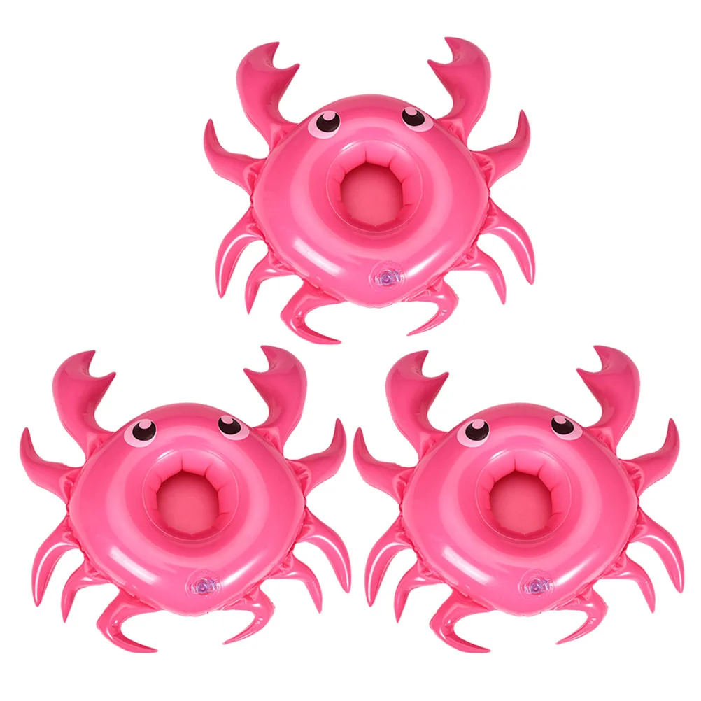 

Drink Inflatable Floats Cup Pool Holder Cooler Float Coasters Floating Animal Party Buffet Crab Cute Holders Raft Lounger Summer
