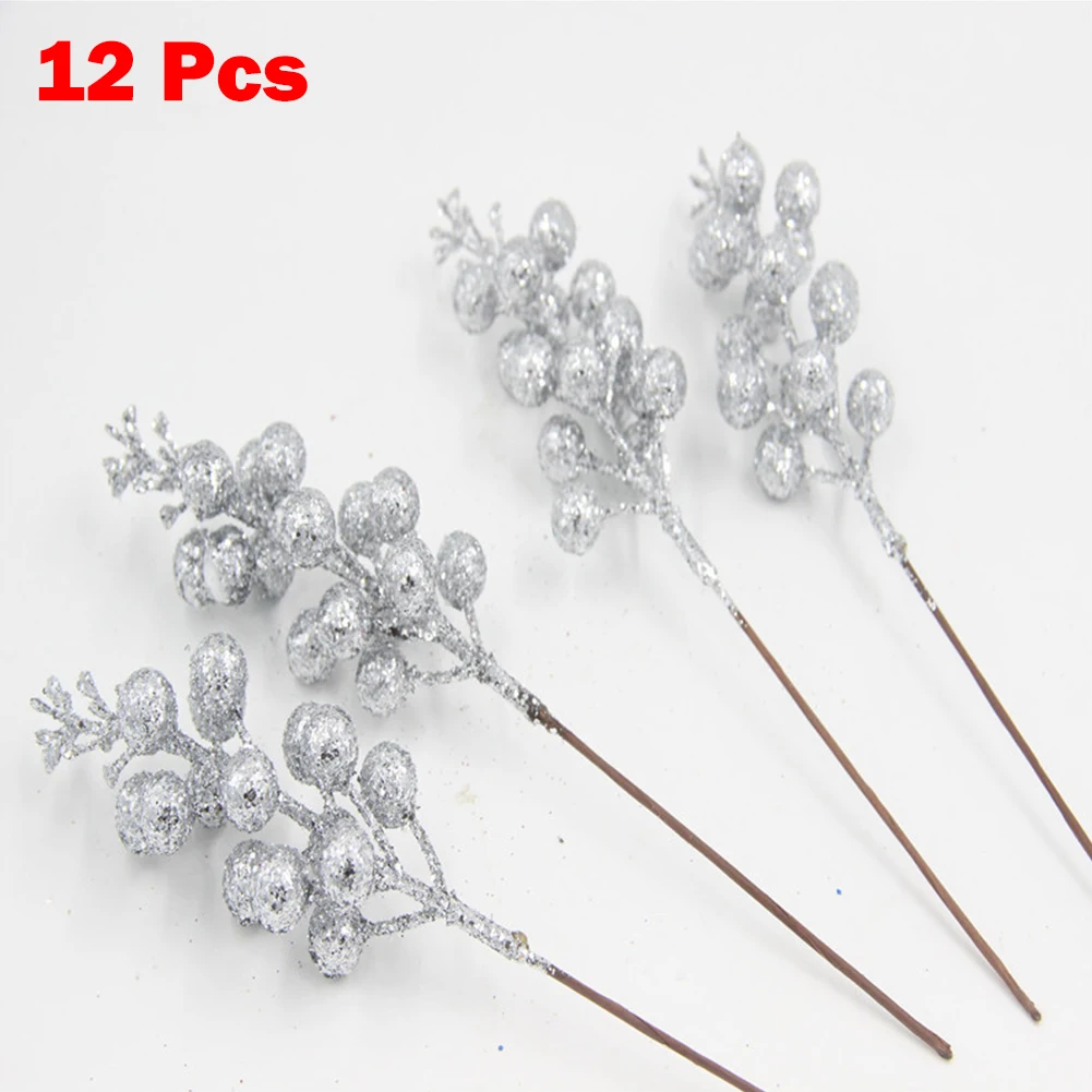 

Garden Home Park Berry Stems Tree Decoration Berry Delicate Festive Atmosphere Foam Wire For Party Decorations