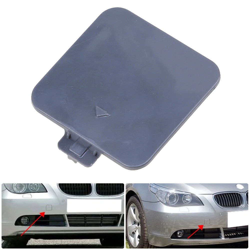 

1pc ABS Plastic Auto Front Bumper Tow Cover Hook Towing Eye Cap 51117111787 For BMW 5 Series E60 E61 2004-2007 Car Accessories