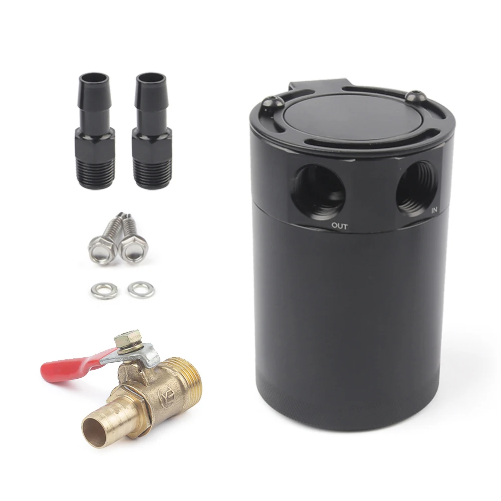 

Универсальный алюминиевый 2-портовый/3-портовый масляный бак с дыхательным фильтром, мини-масляный сепаратор двигателя