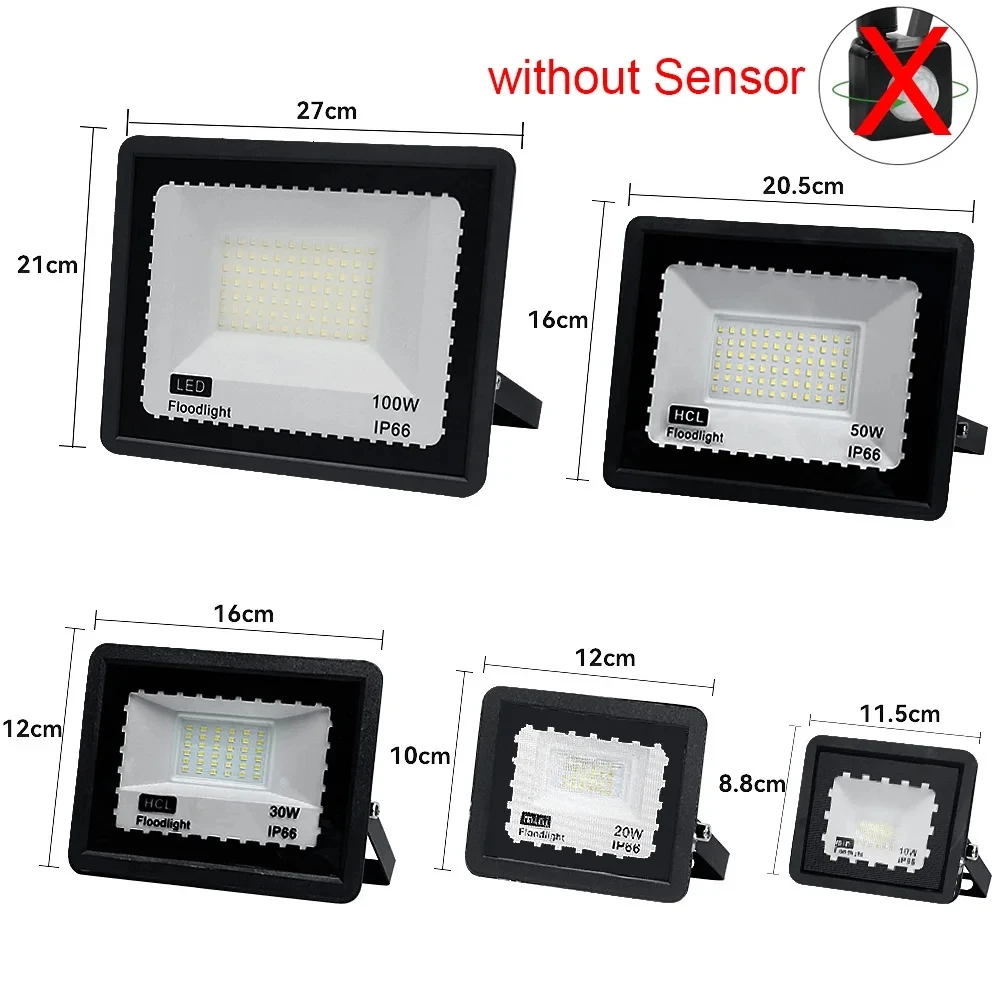 

KcoiiFun LED прожектор с датчиком движения 100Вт/50Вт/30Вт/20Вт/10Вт
