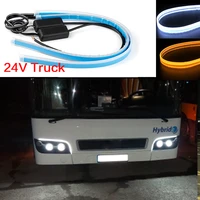 24v truck led drl daytime running light suitable truck pickup 24v truck car light 6070cm for car yellow signal turn signal lamp