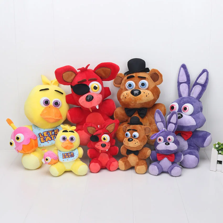 2 шт./компл. 15/25 см Фредди фазбер игрушки Золотой медведь кошмар Фокси мягкие куклы