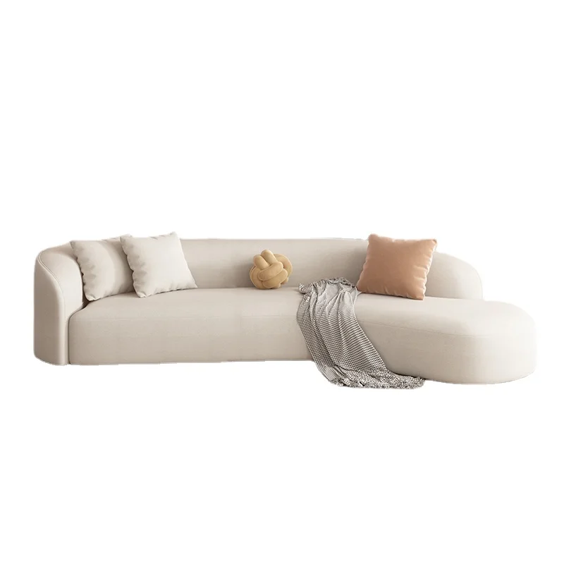 

Qf Disposable Technology Cloth Sofa Living Room Curved Beauty Salon Reception