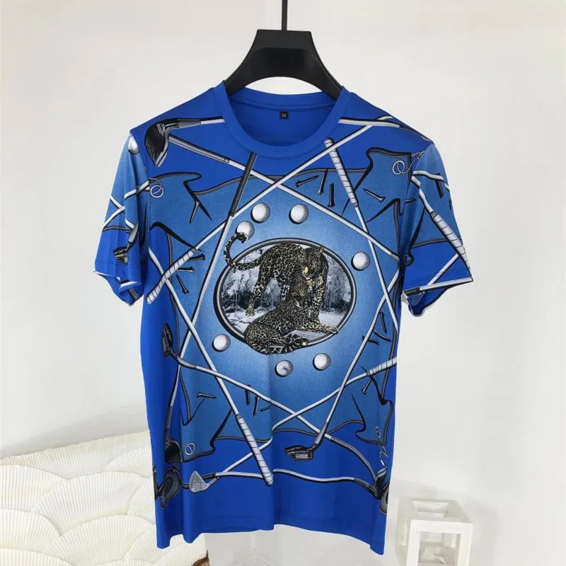 

2022 Summer High Quality Men's Printing Short Sleeves T-shirt Casual Comfort Tee Tops B708