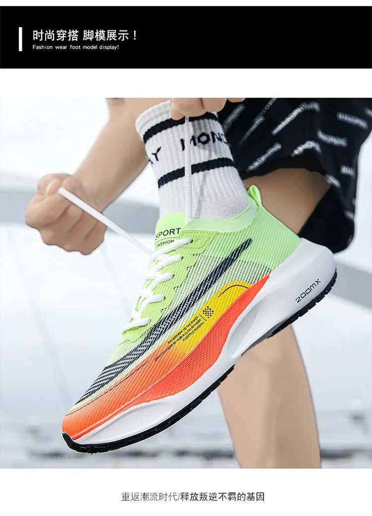 Men sneakers Lightweight Cushioning Outdoor Road Running Shoes Marathon Trail Sport Shoes Elastic Walking Tenis Masculino 39-44