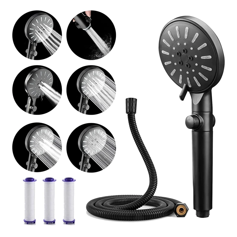 

Shower Head With Hose, Water-Saving Shower Head, Pressure-Increasing Shower Head, Hand Shower Shower Head With Filter