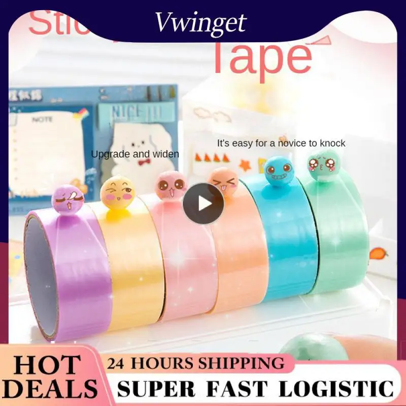 

Multi-color Silk Sticker Colorful Pearlescent Sealing Tape Free Hand Silk Fashion Student Stationery Supplies Washi Tape Student