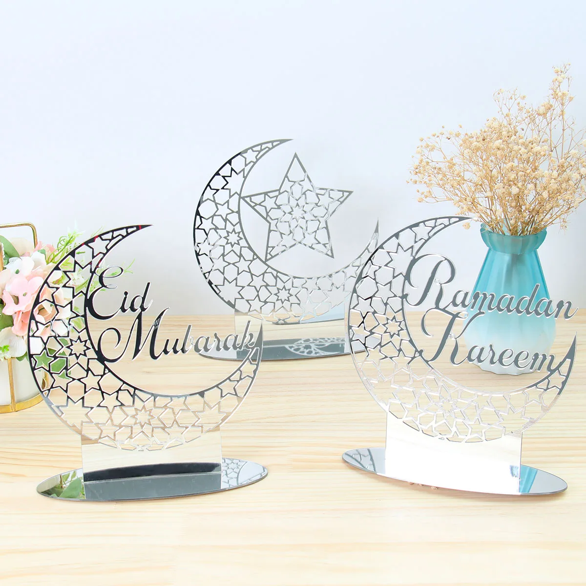 Eid Mubarak орнамент для дома Al Adha Рамадан исламский мусульманский декор вечеринки DIY