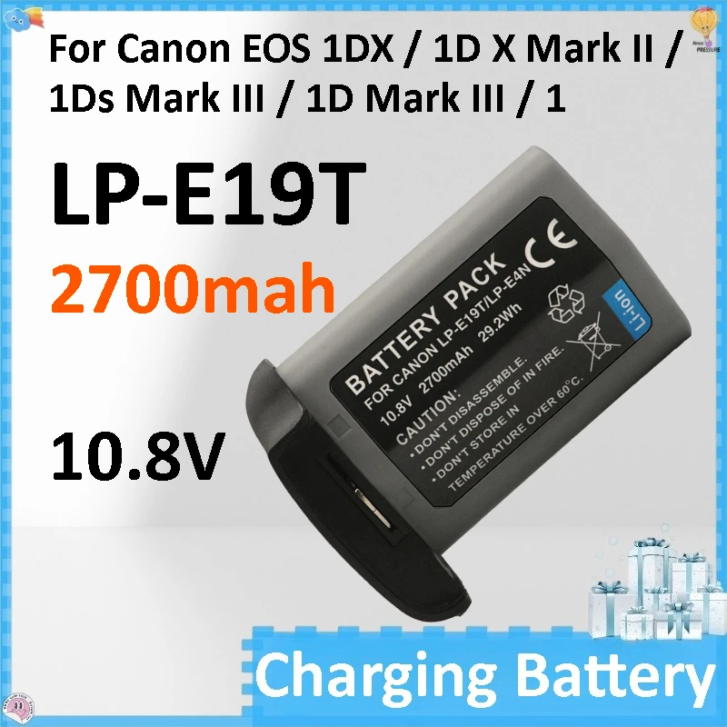 Фото 2 шт. совместимых аккумуляторов LP-E19T (LP-E19 / LP-E4N) 2700 мАч 10.8 В для Canon EOS 1DX / 1D X Mark II / 1Ds Mark III / 1D Mark III / 1 №1