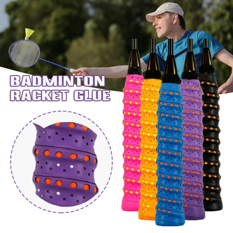 

Tennis Overgrips Tennis Racket Grip Tape 110cm Stretchy PU Sweatbands Anti Slip Handle Protector Tennis Racket Supply NOV99