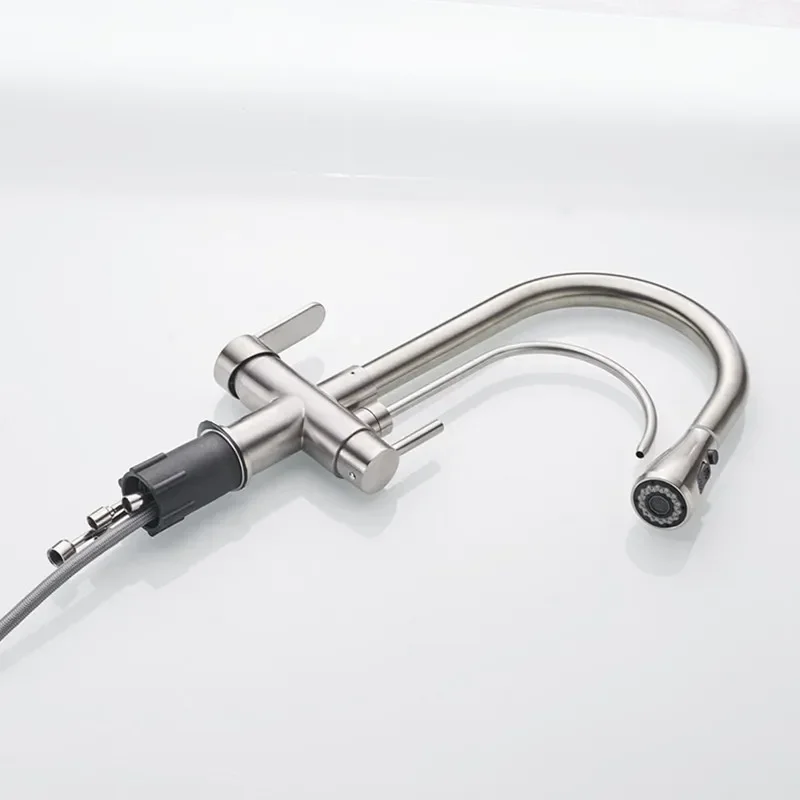 Сенсорный фильтр кухонные смесители выдвижной кухонный смеситель для горячей и