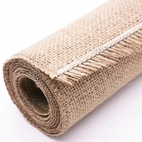 35x153cm country decor jute table runner burlap rustic shabby hessian table flag bed runner for wedding party home decorations