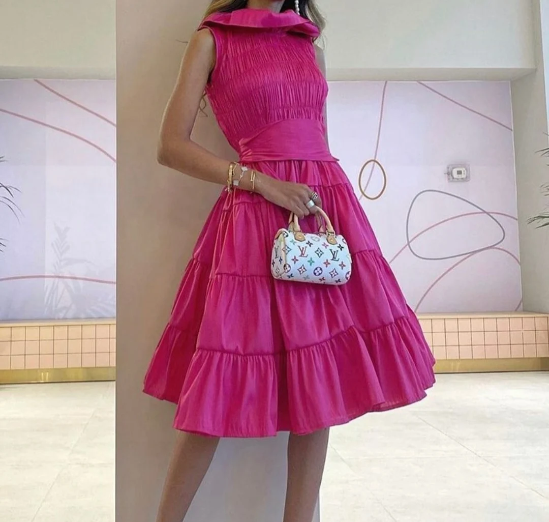 

Vintage Muslim Taffeta Evening Dresses A-Line Pleat Ankle Length Ziper Back Robe de soirée for Women فساتين السهرة