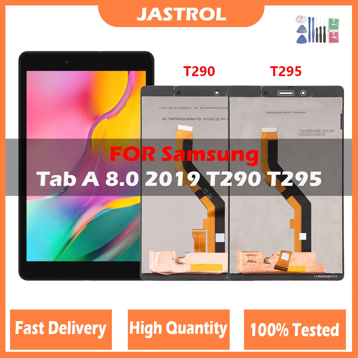 

Original 8 '' For Samsung Tab A 8.0 2019 SM-T290 SM-T295 T290 T295 Touch Screen LCD Display Digitizer Glass Panel Assembly