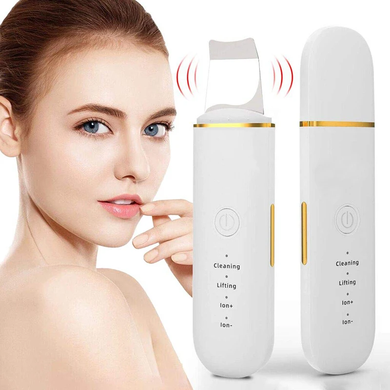 

Ultrasonic Skin Scrubber Deep Face Cleaning Machine Peeling Shovel Facial Pore Cleaner Face Skin Scrubber Blackhead instrument