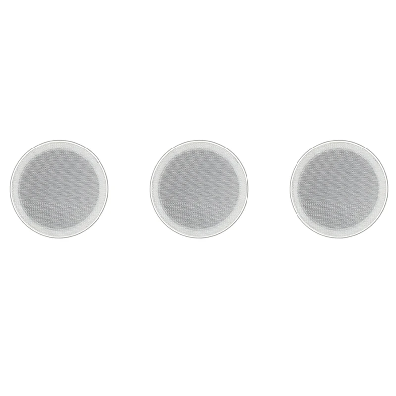 

3pcs 6Inch Dual Cone Ceiling Speaker Indoor Roof Loudspeaker Good Sound Quality In-Wall Speaker for Home Music System