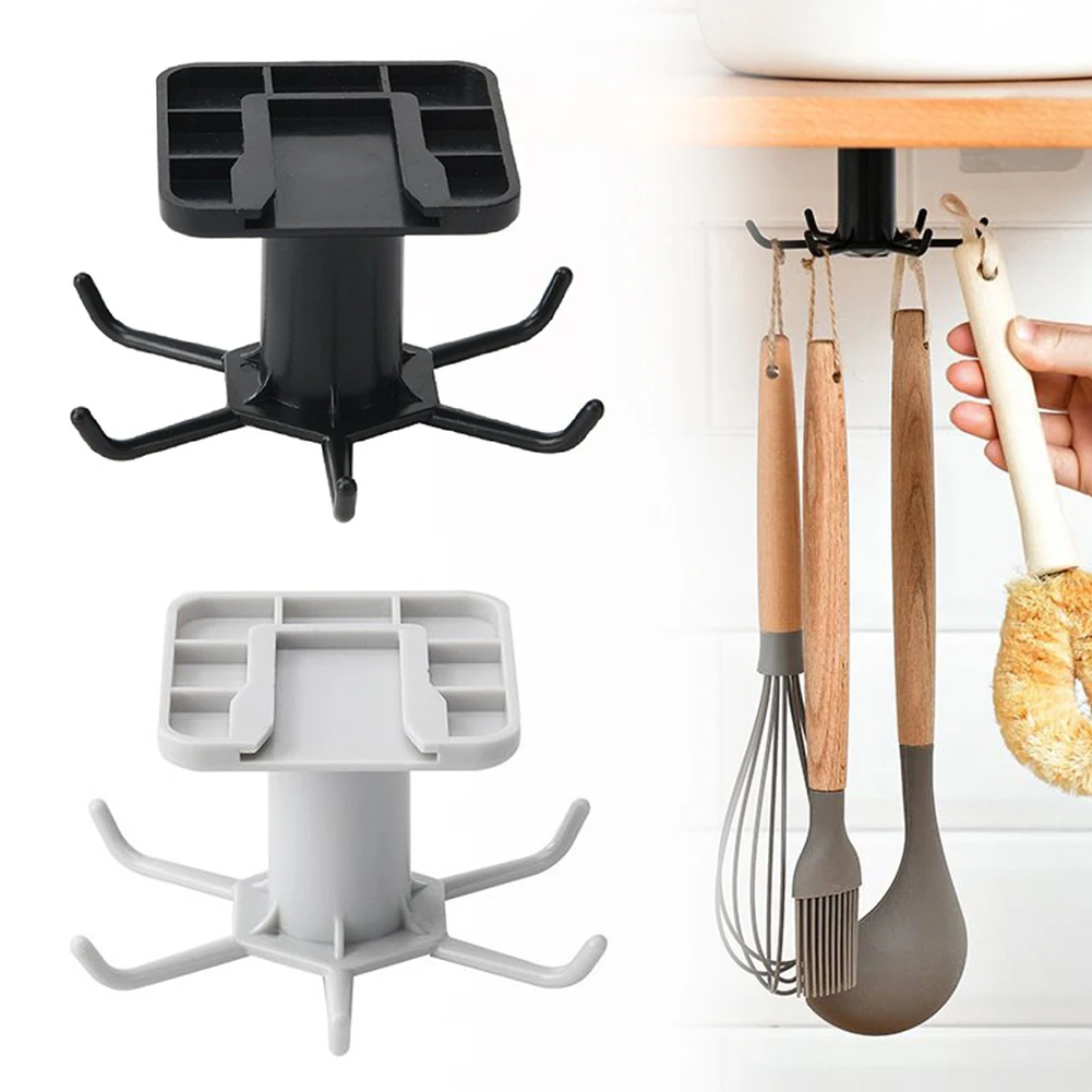 

Utensil Holder Hook Self Adhesive Kitchen Hanger Storage Oganiser Hooks Under Each Sideboard Has 6 Hooks