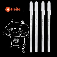 haile white ink 0 81 02 0mm gel pen paint highlight marker pen fine tip gift for kids stationery office school art supplies