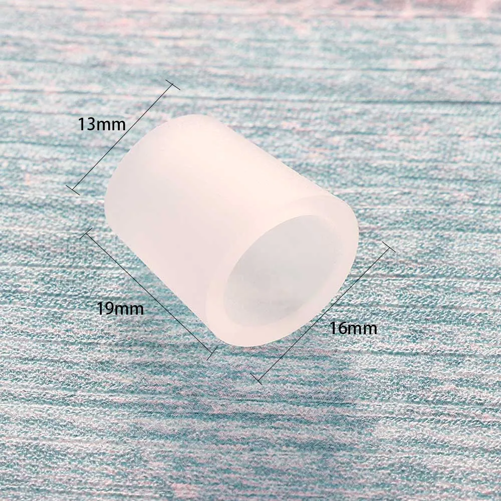 6Pcs Transparent Gel Fingers Protector Corn Corrector Hammer Toe Separator Orthotic Silicone Tube Separation Protection - купить по