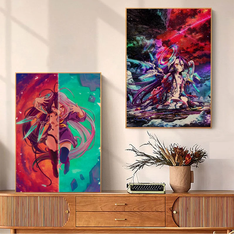 

No Game No Life Good Quality Prints And Posters For Living Room Bar Decoration Posters Wall Stickers