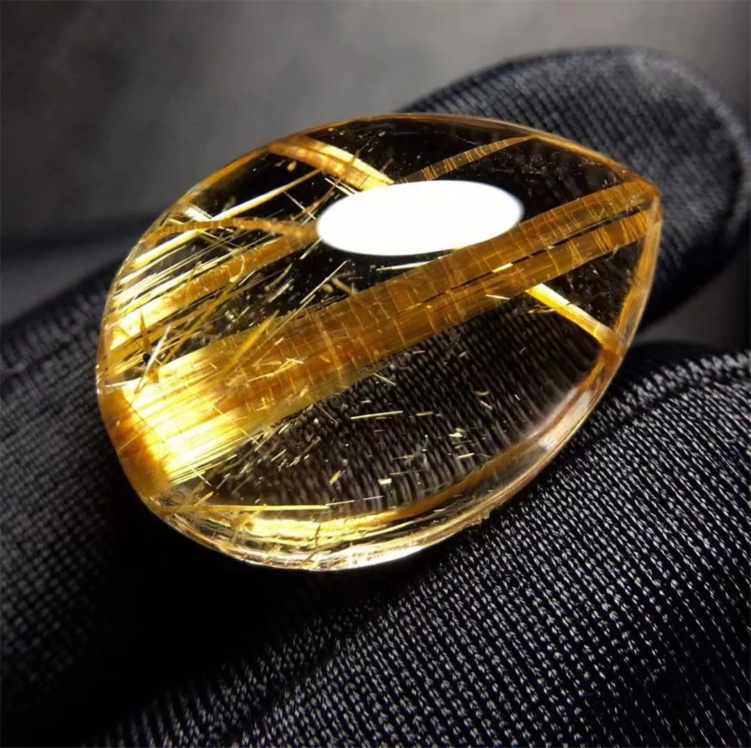 Подвеска из натурального золота с рутилированным кварцем ювелирные изделия для