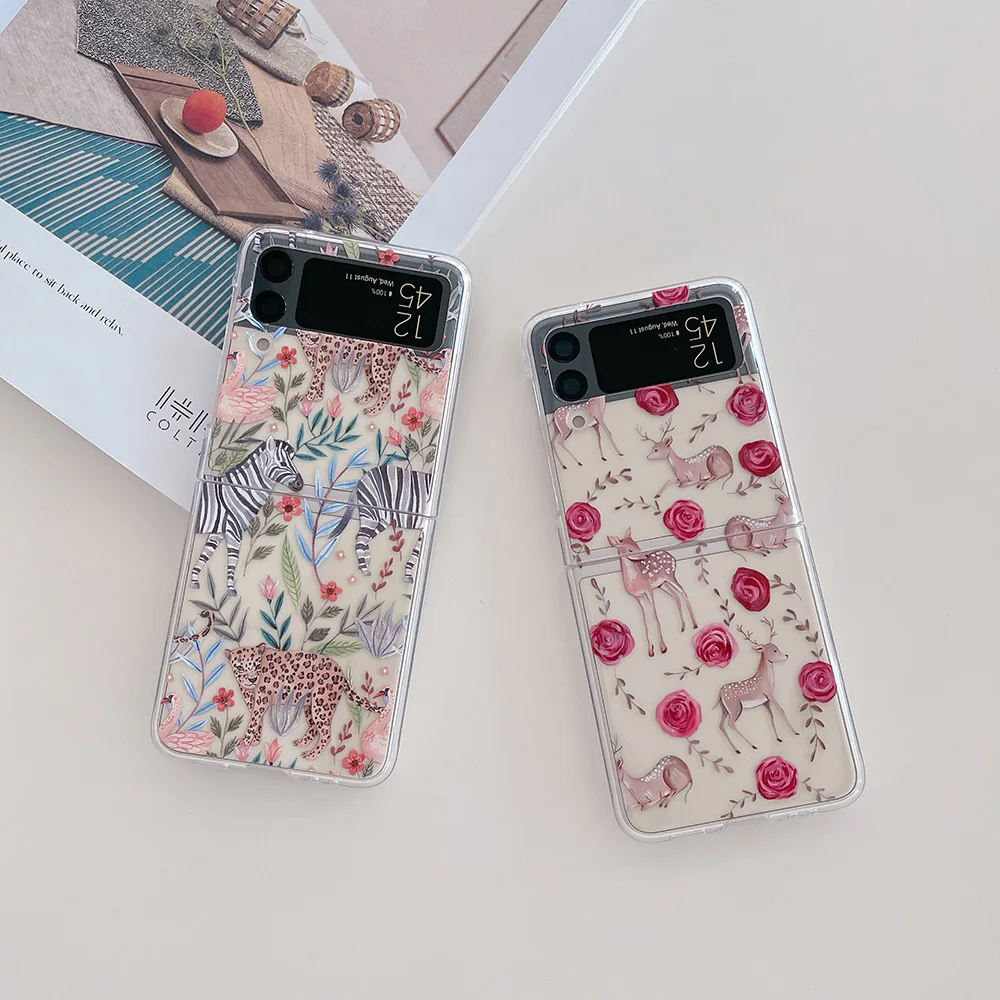 

Чехол для Samsung Z Flip 4, прозрачный складной чехол для телефона Samsung Z Flip 3 Z Flip4, противоударный жесткий чехол-накладка
