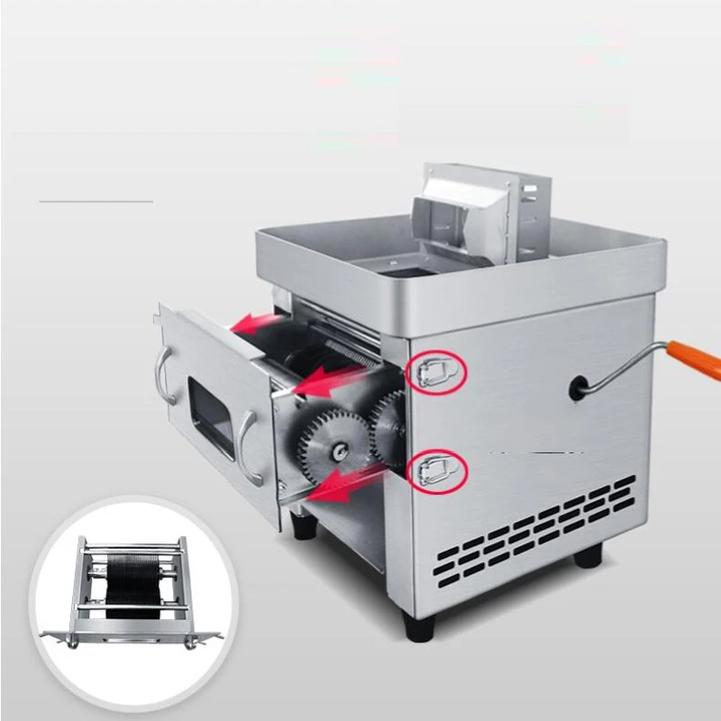 

Meat Cutting Machine Commercial Electric Manual Fish Beef Pork Meat Cutter Desktop Meat Slicer Dicing Machines 850W