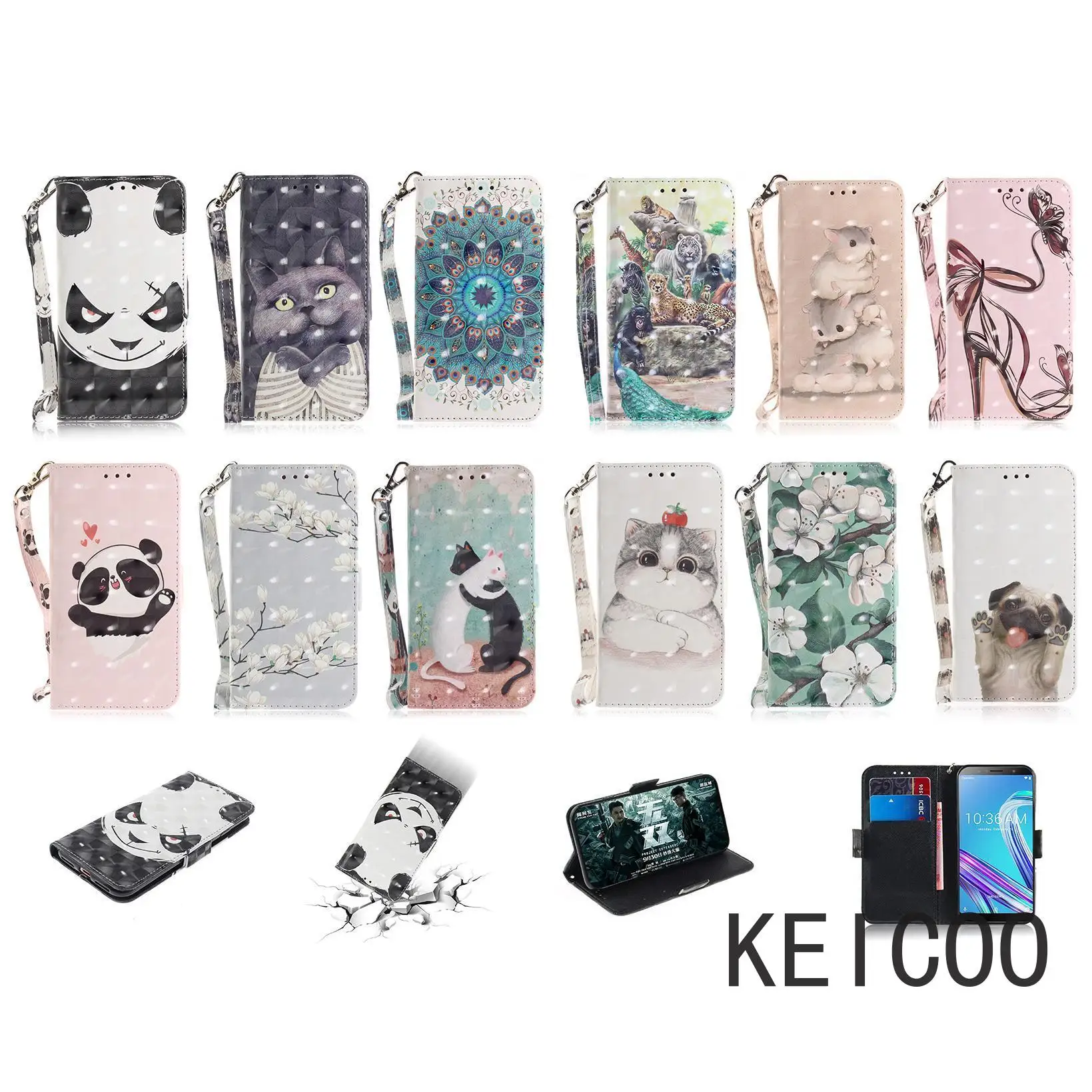 Для Motorola Moto G15 Edge 40 50 Neo Pro Fusion Ultra 5G окрашенный ремешок с магнитной откидной крышкой