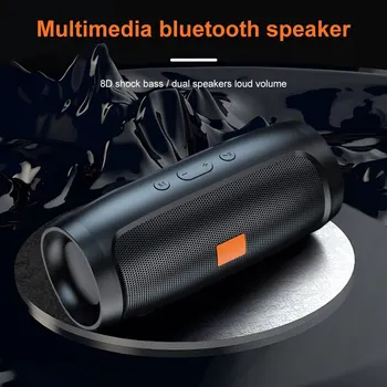 Bluetooth Speaker Dual Speaker Stereo Outdoor Tfusb Playback Fm Voice Broadcasting Portable Subwoofer 50 Wireless Speaker 1