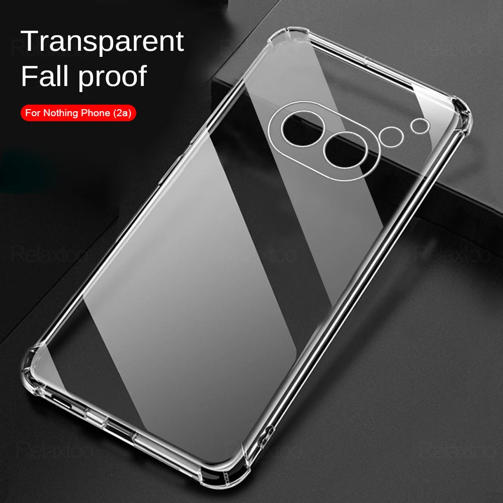 NothingPhone(2a) чехол прозрачные подушки безопасности противоударный мягкий из ТПУ для
