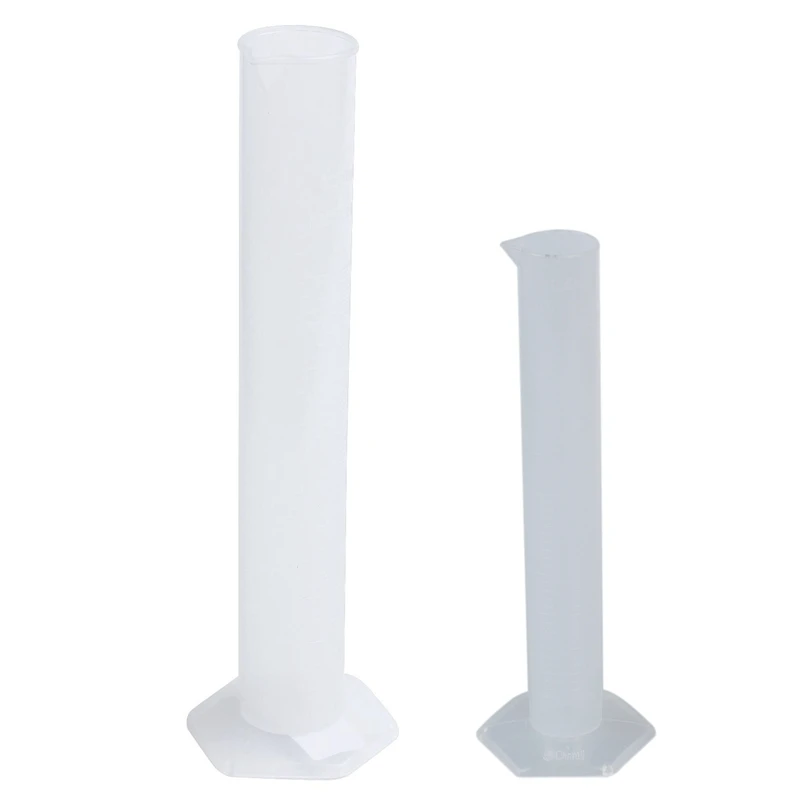 

1 шт. химический набор измерительный инструмент пластиковый градиентный цилиндр 100 мл и 1 шт. 50 мл прозрачная пластиковая градиентная трубка