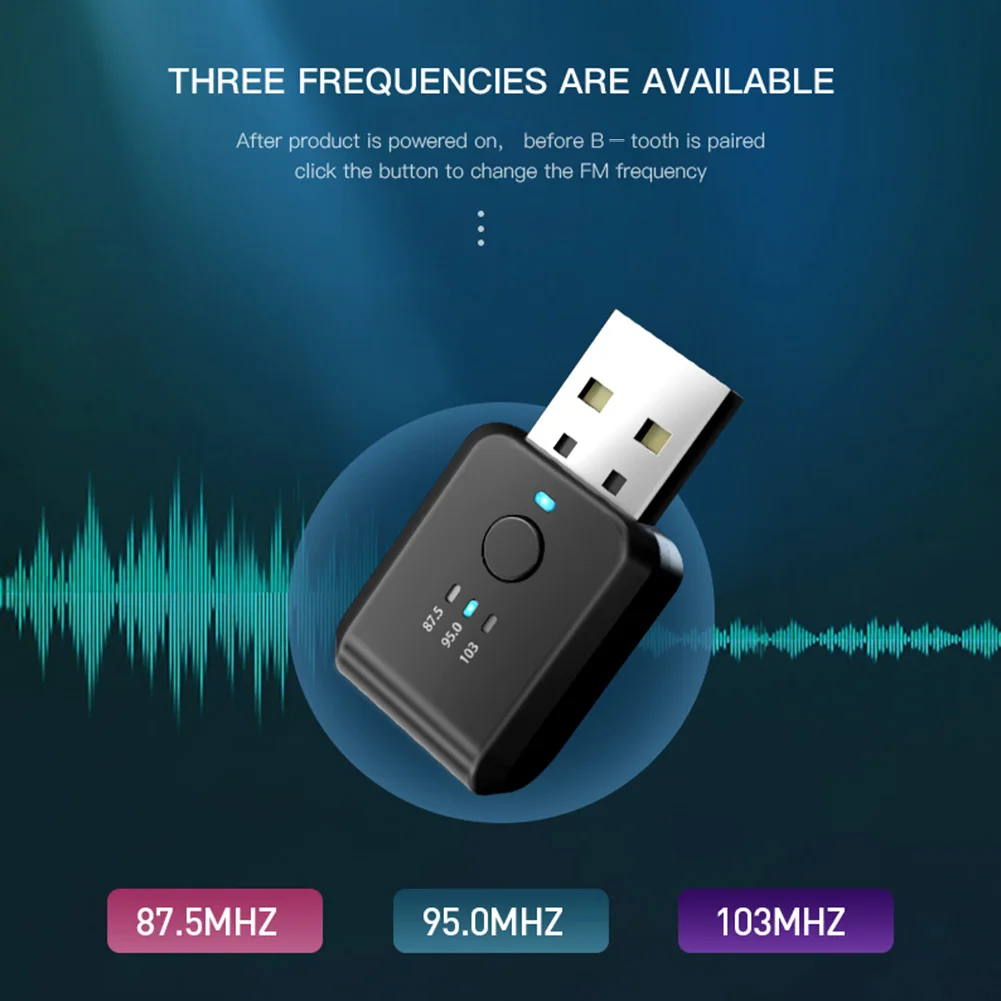 Car Bluetooth 5.1 FM01 Transmitter Receiver Handsfree Call Mini USB Power Car Kit Auto Wireless Audio For Car Fm Radio