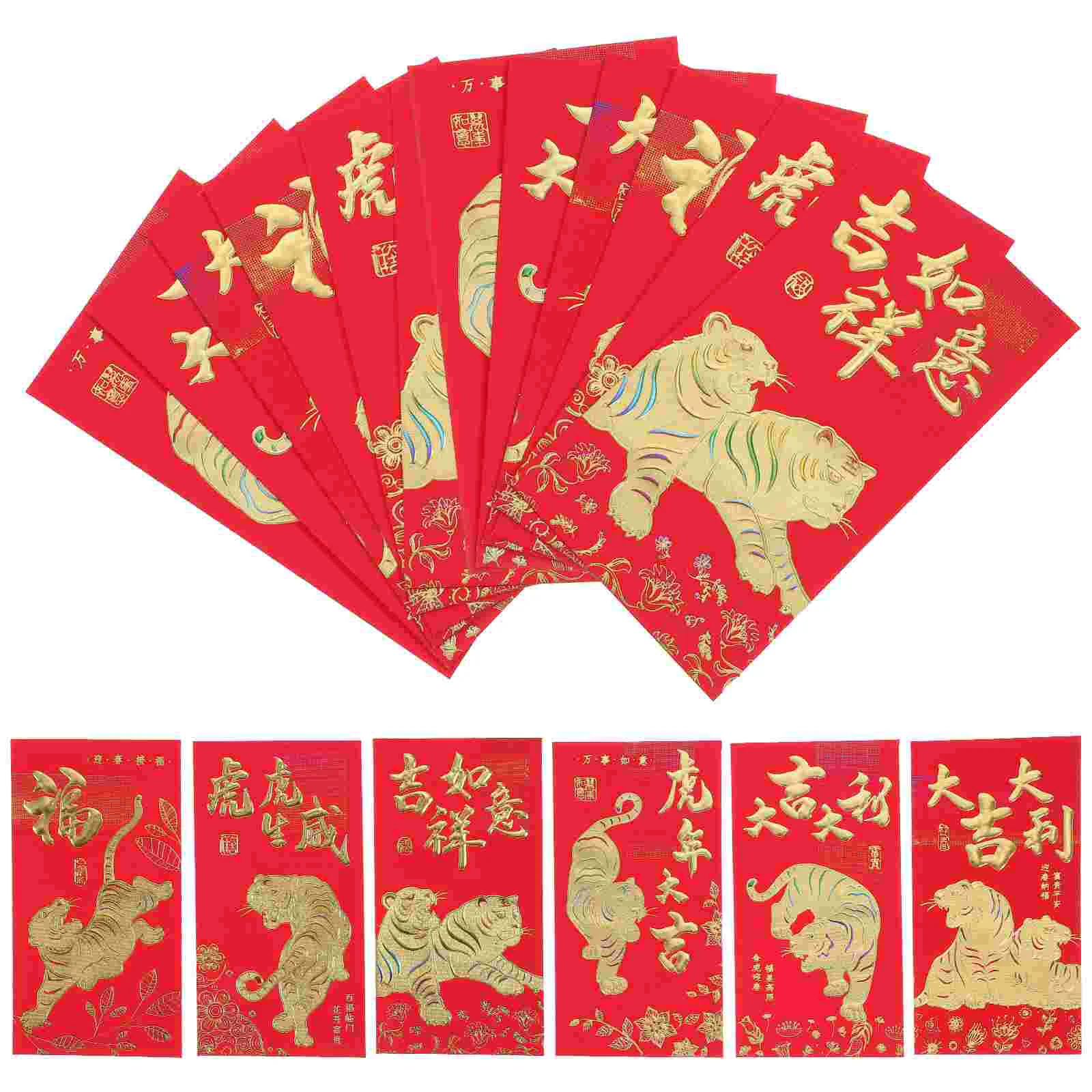 

Red Envelopes Envelope Year New Money Chinese Hongbao Lucky Bao Hong Gift Packet Festival Spring Lunar Pocketbaby Birthday Large